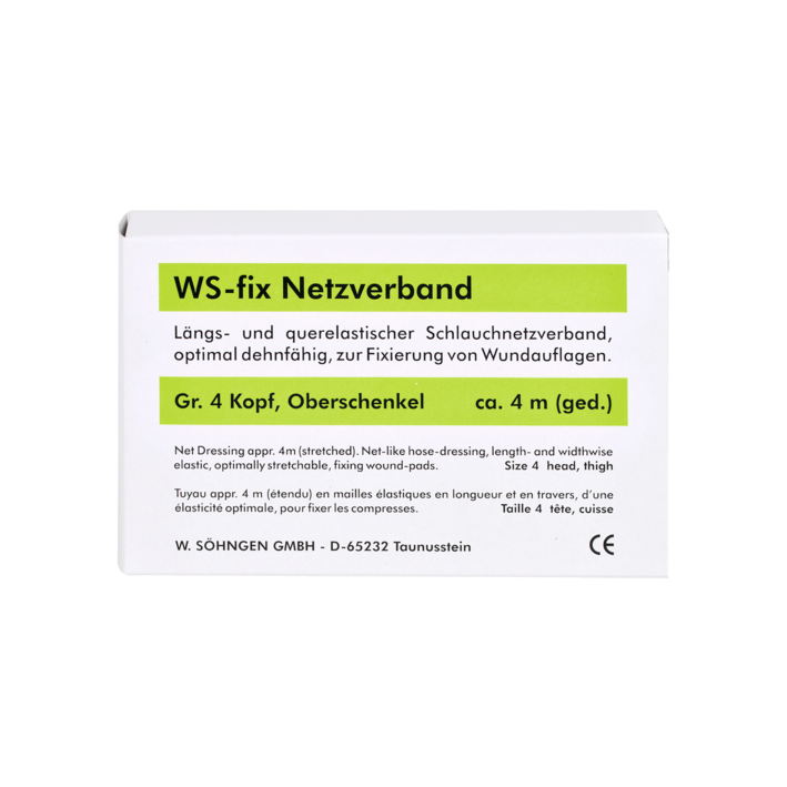 WS-fix Netzverband 4 Meter (gedehnt) Gr. 4 Kopf, Oberschenkel WS-fix Netzverband 4 Meter (gedehnt) Gr. 4 Kopf, Oberschenkel