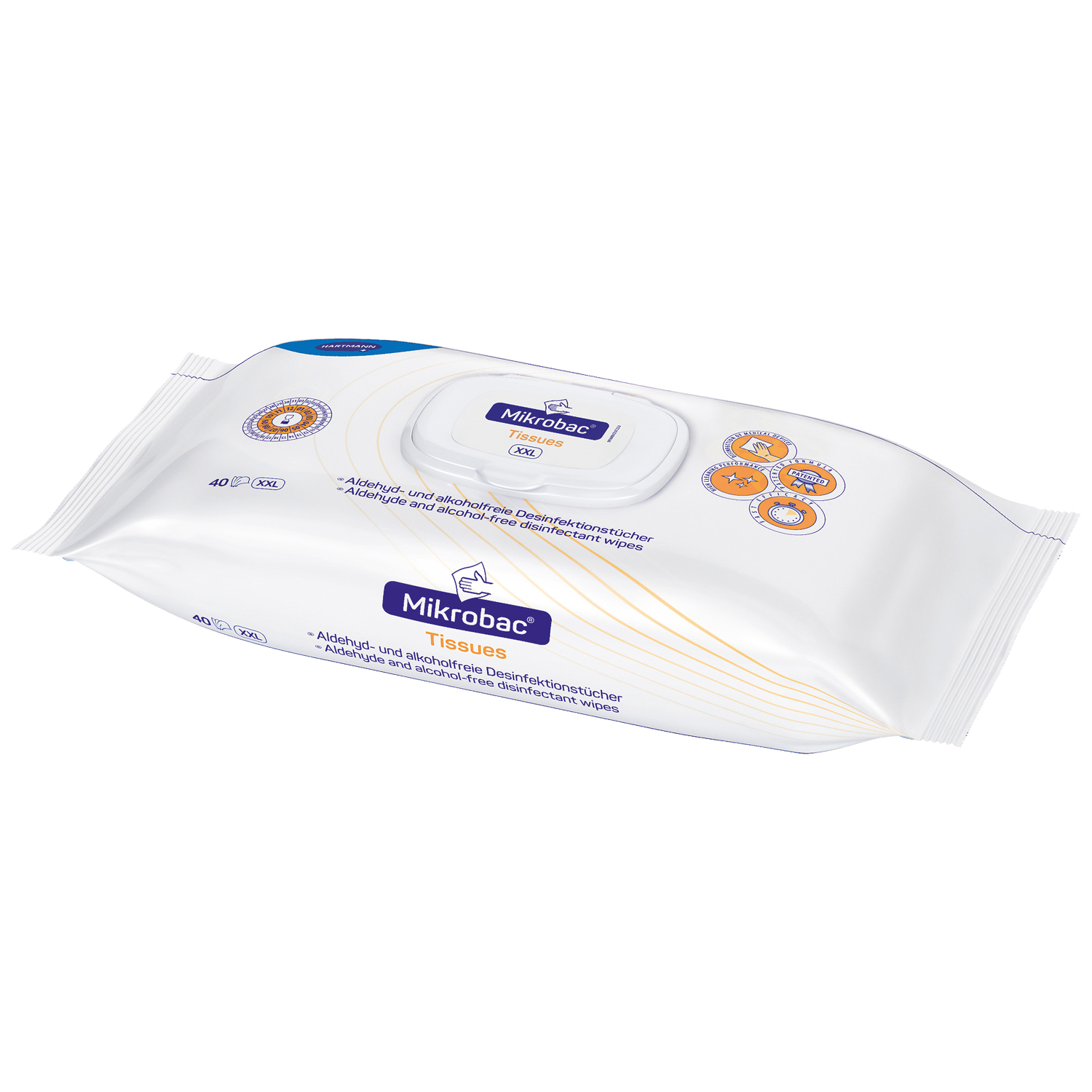 Mikrobac® Tissues, Flow Pack (40XXL Tücher)