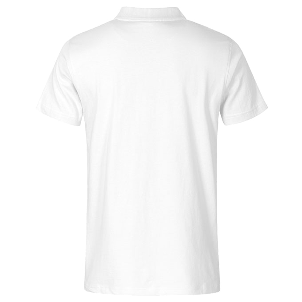 Poloshirt Jersey weiß mit DRK Kompaktlogo