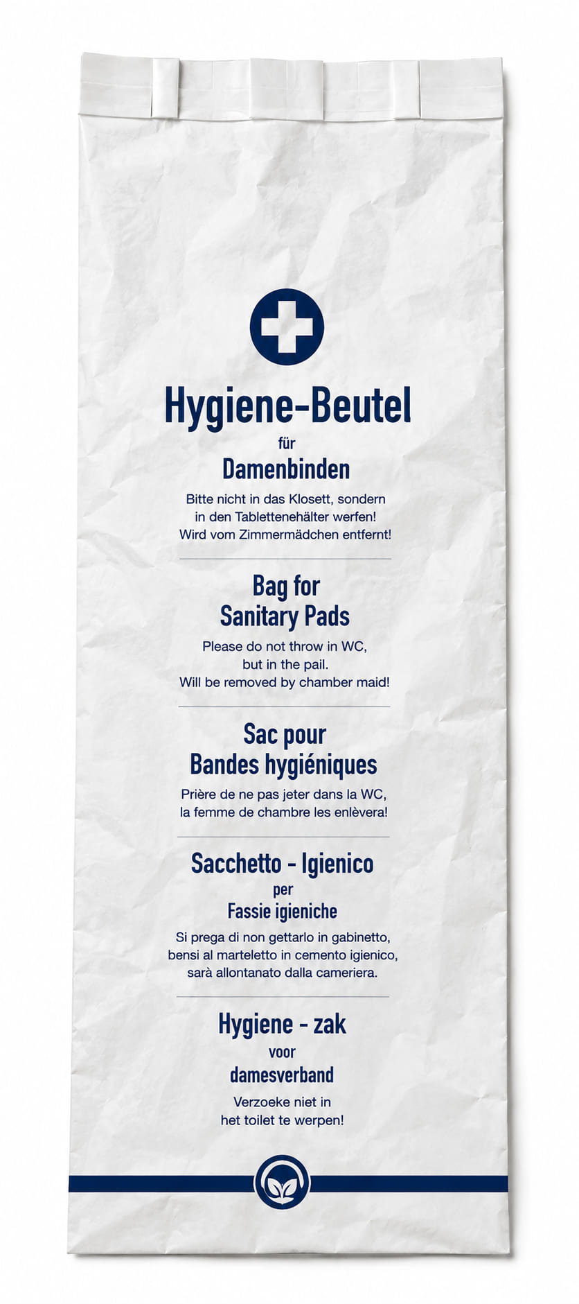 Hygienebeutel aus Papier - Packung à 100 Stück
