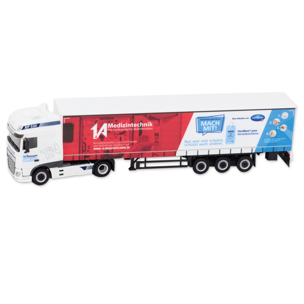 Herpa Modelltruck 1:87 DAF XF 530 SSC Euro 6