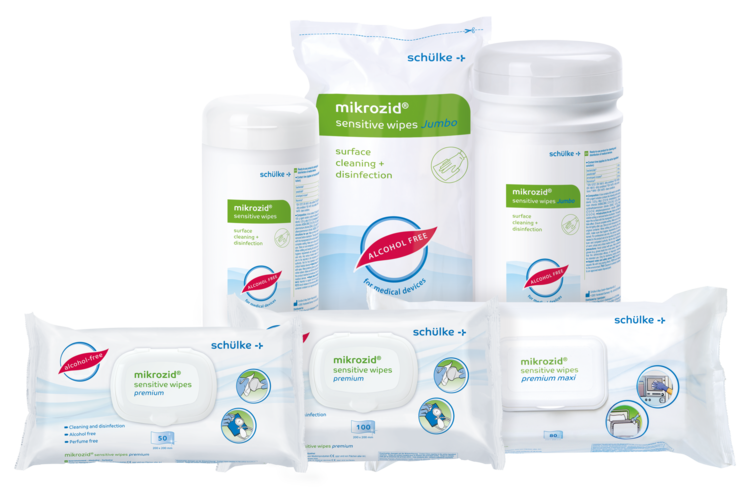 mikrozid® sensitive wipes Desinfektionstücher - 1 Spenderdose à 200 Tücher