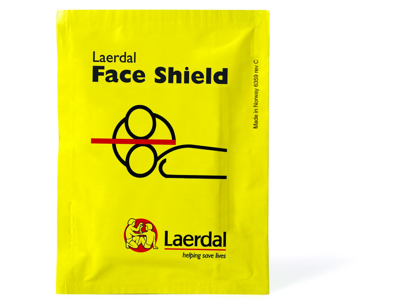 Face Shield Notfallbeatmungstuch, Standard - Packung à 50 Stück