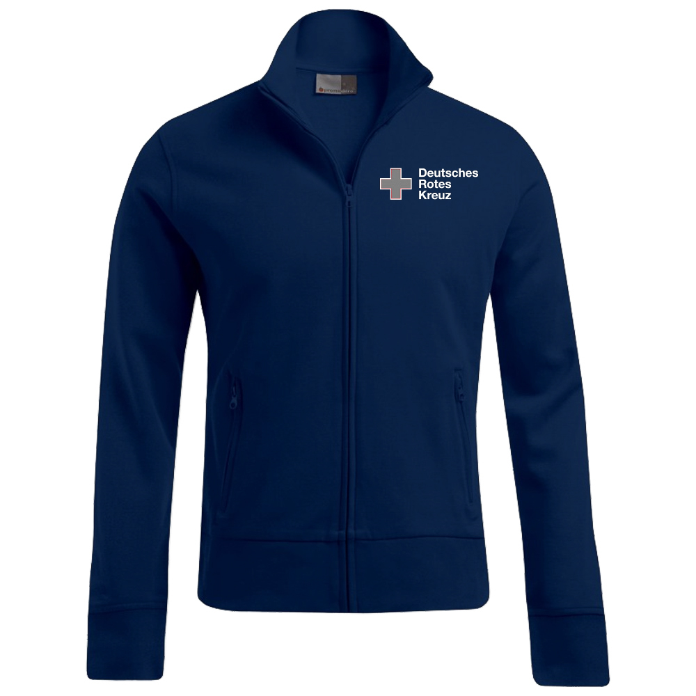 DRK Herren Sweatjacke navy Logo Stick