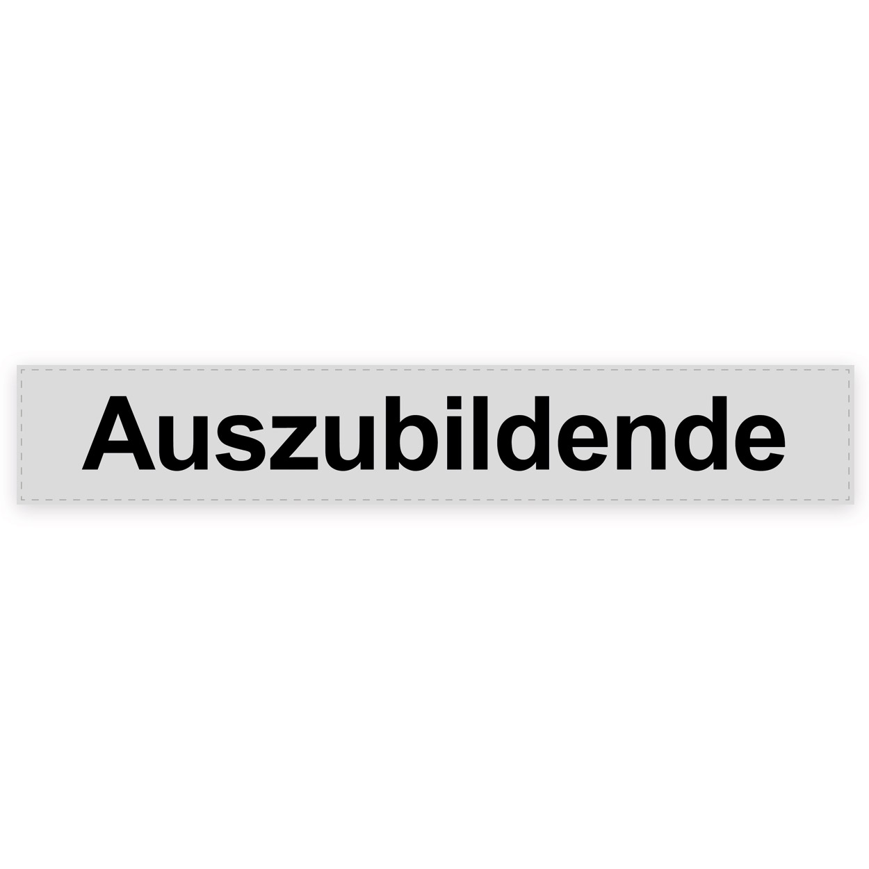 Rückenschild Auszubildende, silber Rückenschild Auszubildende, silber