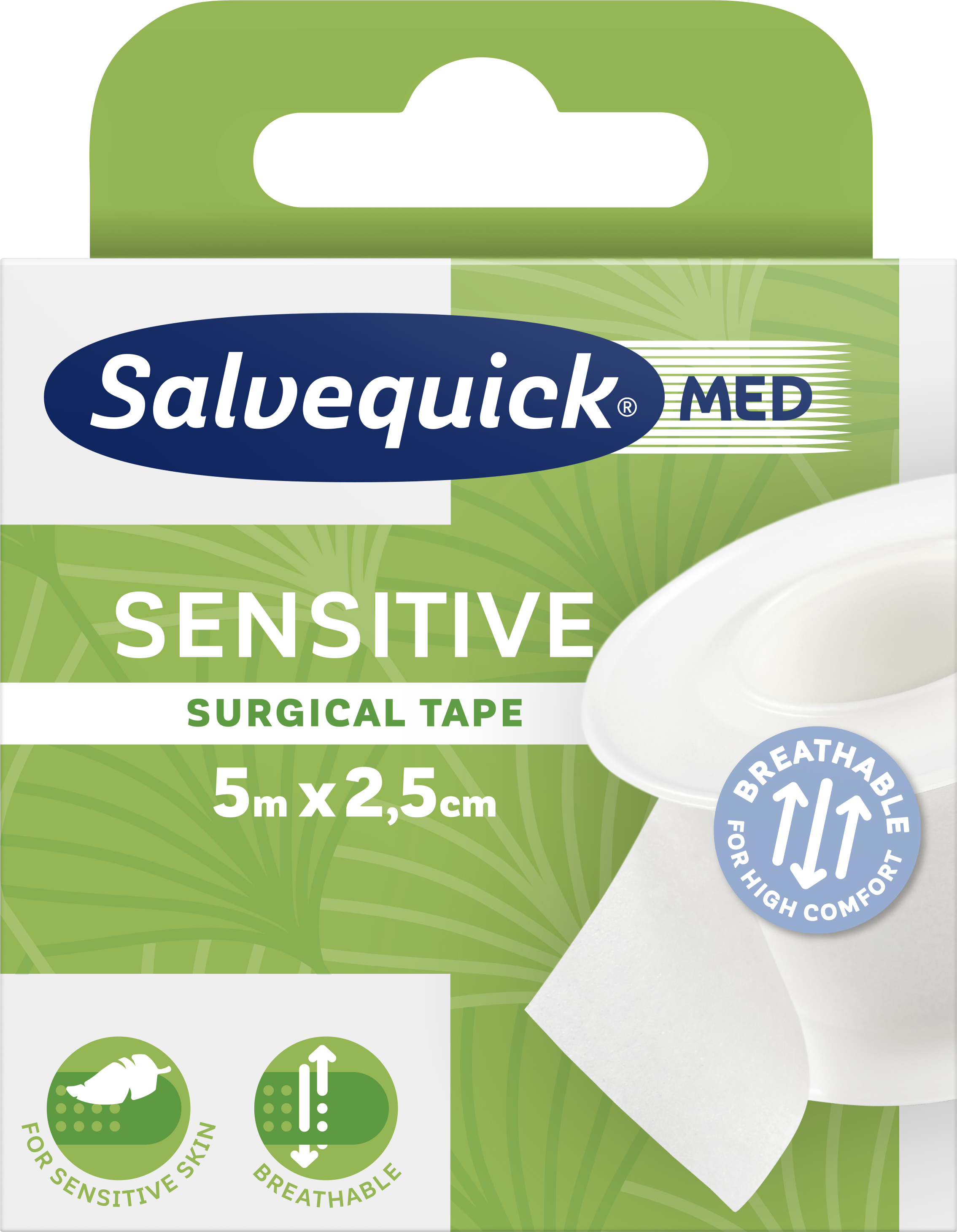 CEDERROTH SalvequickMED Sensitive Tape 5 m x 2,5 cm CEDERROTH SalvequickMED Sensitive Tape 5 m x 2,5 cm