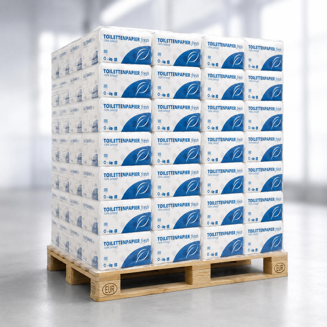 Toilettenpapier 3-lagig - Palette à 252 Packungen à 8 Rollen