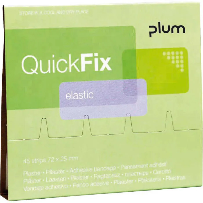 Plum QuickFix Nachfüllpack, detektierbare Pflasterstrips - Packung à 45 Pflaster Plum QuickFix Nachfüllpack, detektierbare Pflasterstrips - Packung à 45 Pflaster