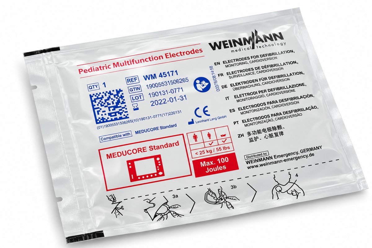 Defibrillationselektroden für Kinder