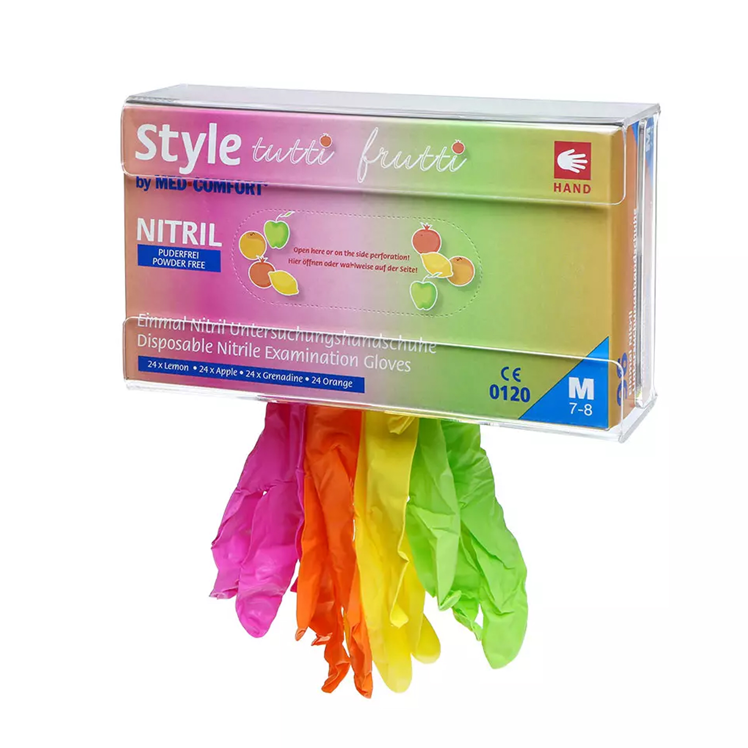 Nitrilhandschuhe Tutti Frutti - Packung à 96 Stück Nitrilhandschuhe Tutti Frutti - Packung à 96 Stück