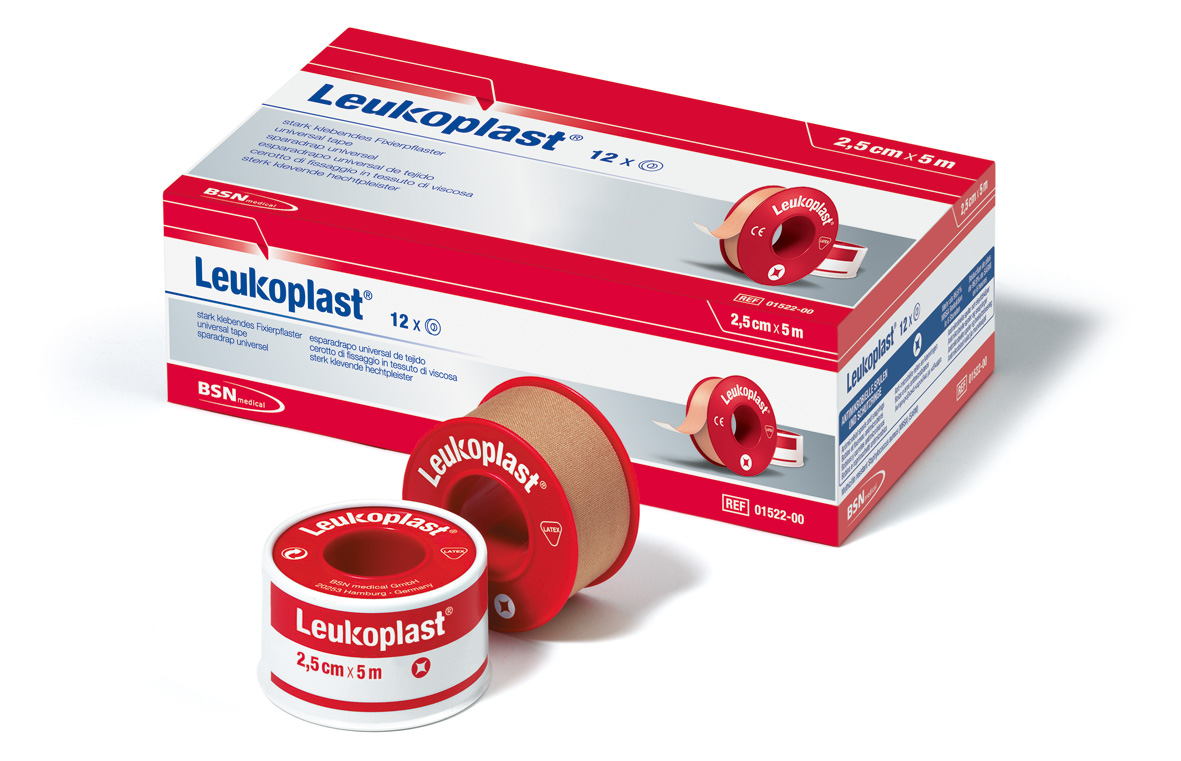Leukoplast Fixierpflaster 1,25 cm x 9,2 m ohne Schutzring - Packung à 24 Stück