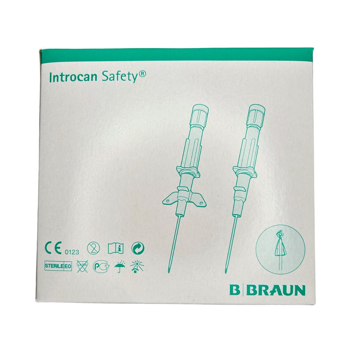 Introcan Safety® 0,90 x 25 mm G 22 blau, PUR - Packung à 50 Stück