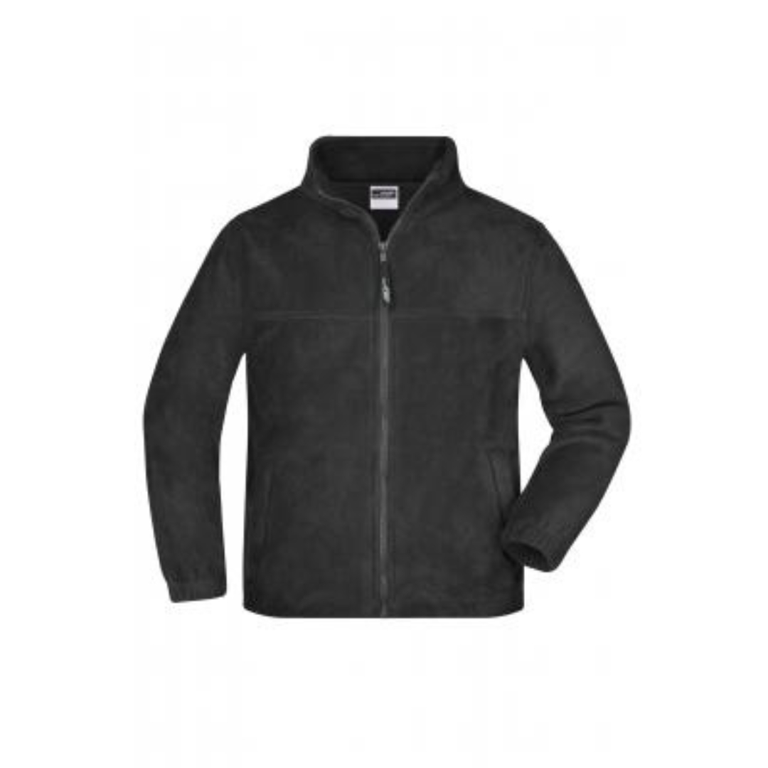 Full-Zip Fleecejacke black Junior XXL