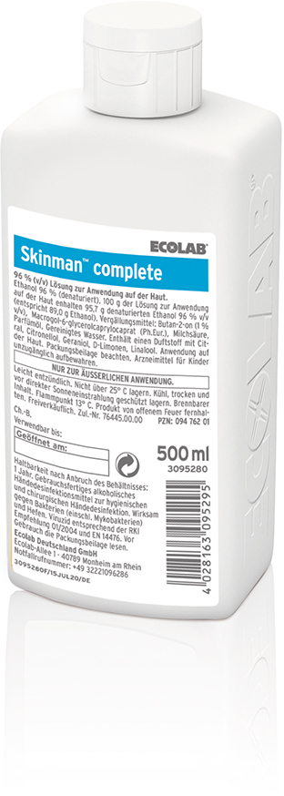 Skinman® complete Händedesinfektionsmittel, 500 ml Flasche