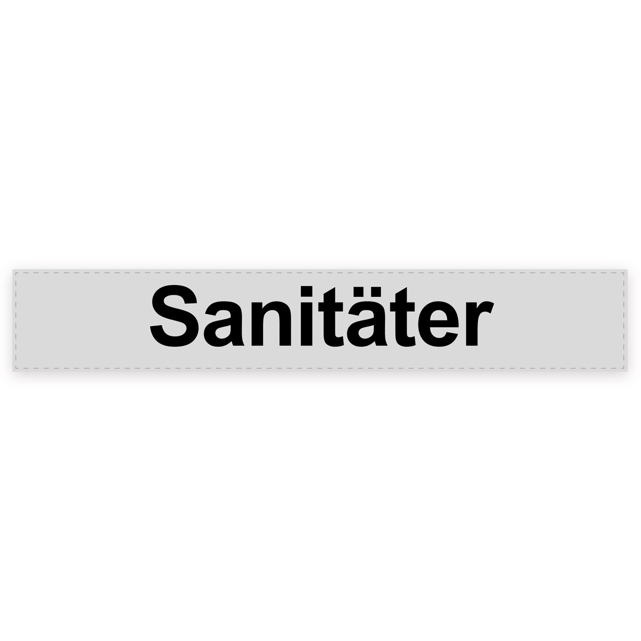 Rückenschild Sanitäter, silber