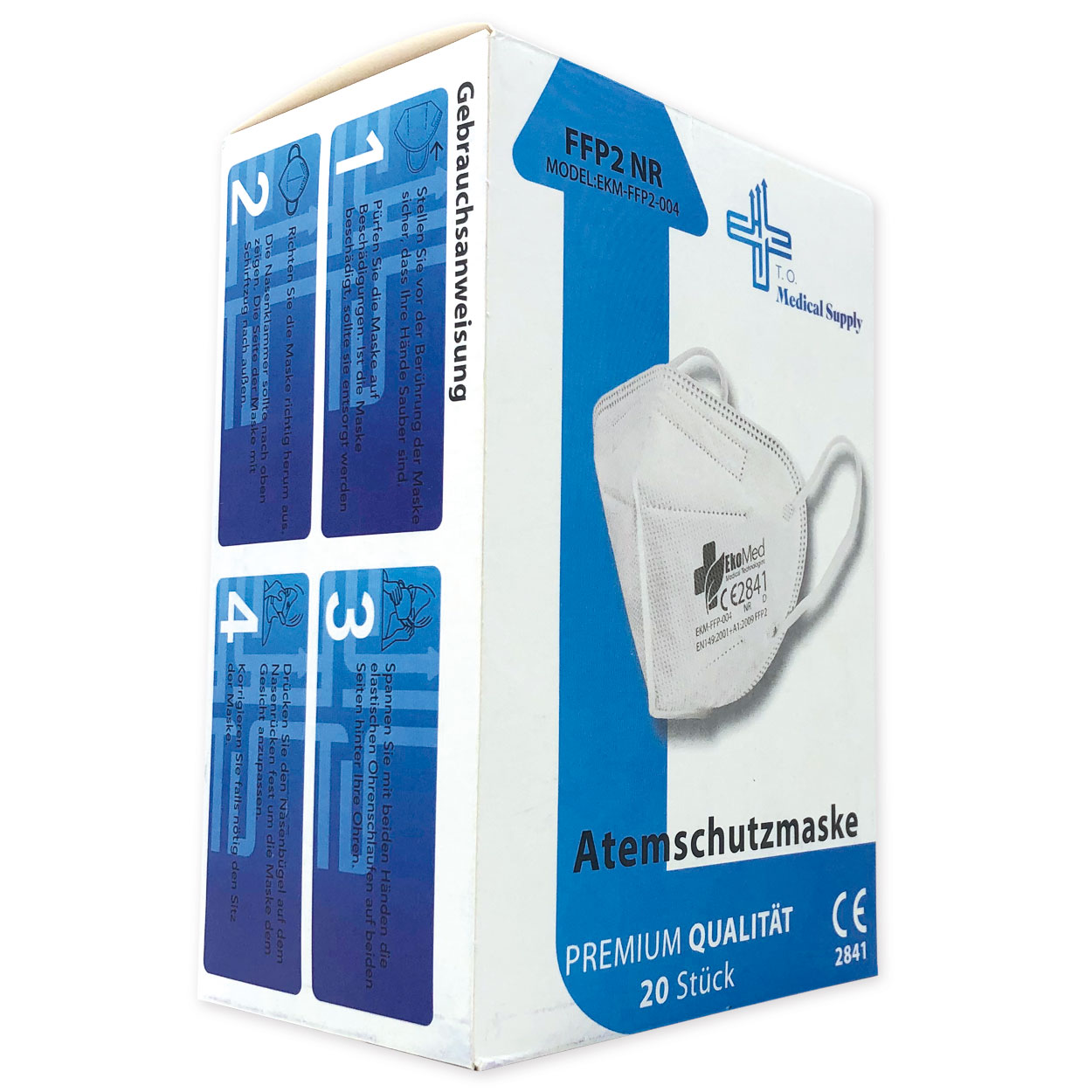 FFP2 Atemschutzmaske - Packung à 20 Stück FFP2 Atemschutzmaske - Packung à 20 Stück