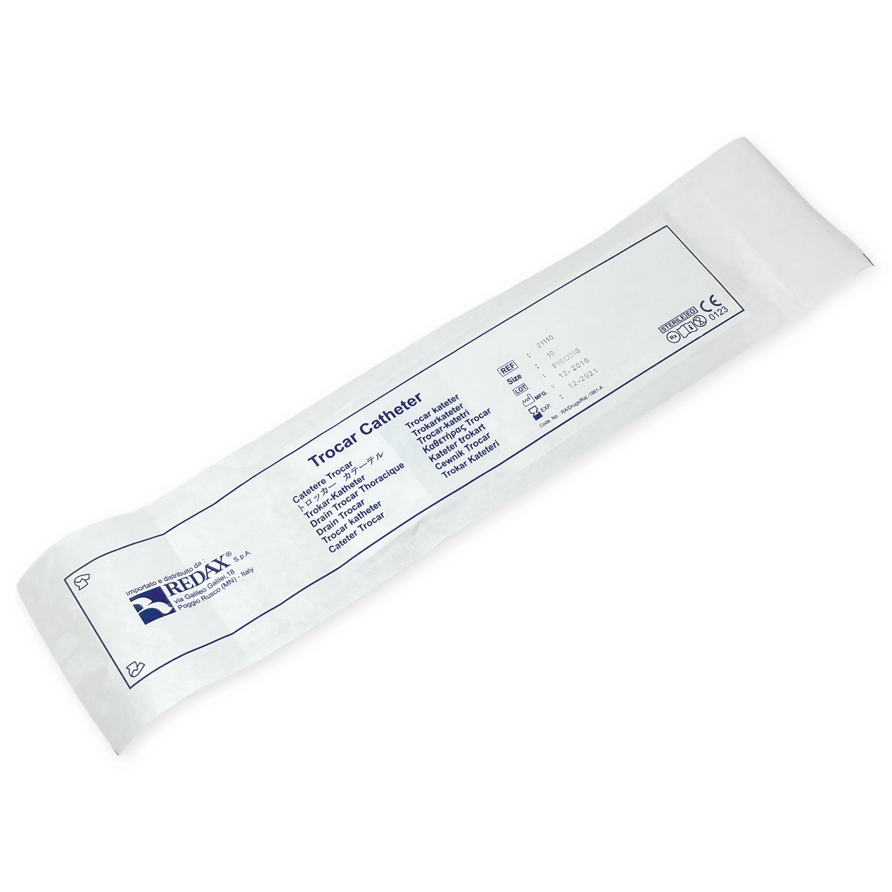 PVC Thorax-Katheter mit geschlossener Spitze - Packung à 10 Stück PVC Thorax-Katheter mit geschlossener Spitze - Packung à 10 Stück