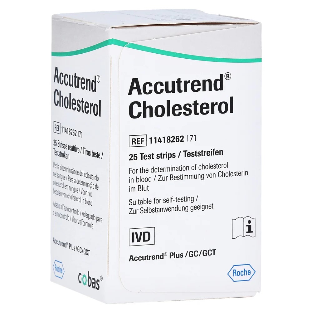 Accutrend®  Cholesterol Teststreifen - Packung à 25 Stück