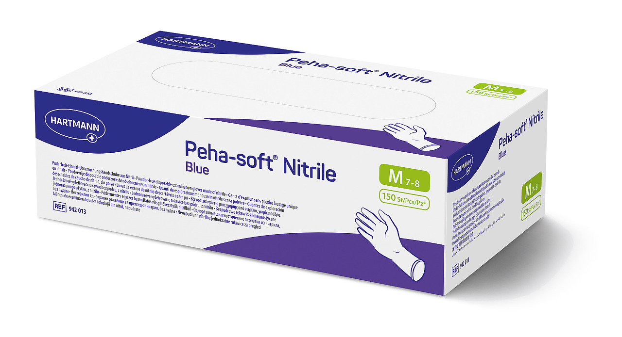 Nitrilhandschuhe Peha-soft Nitrile blue - Packung à 150 Stück