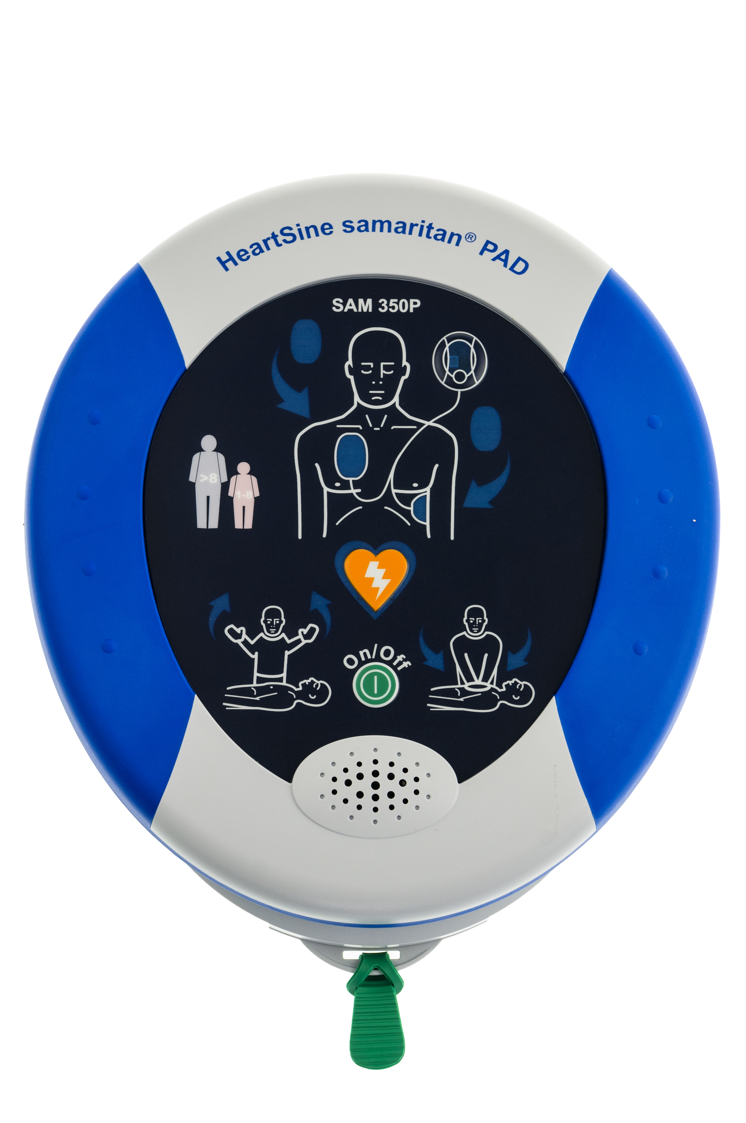HeartSine samaritan® PAD 350P Halbautomatischer Erste-Hilfe Defibrillator / AED + Innenschrank HeartSine samaritan® PAD 350P Halbautomatischer Erste-Hilfe Defibrillator / AED + Innenschrank