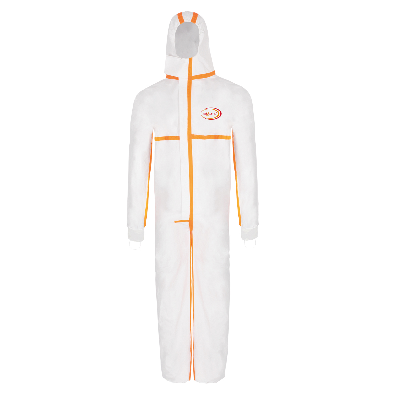 Schutzoverall mit Kapuze BioSafe, Typ 4b+5b+6b Gr. XL Schutzoverall mit Kapuze BioSafe, Typ 4b+5b+6b Gr. XL