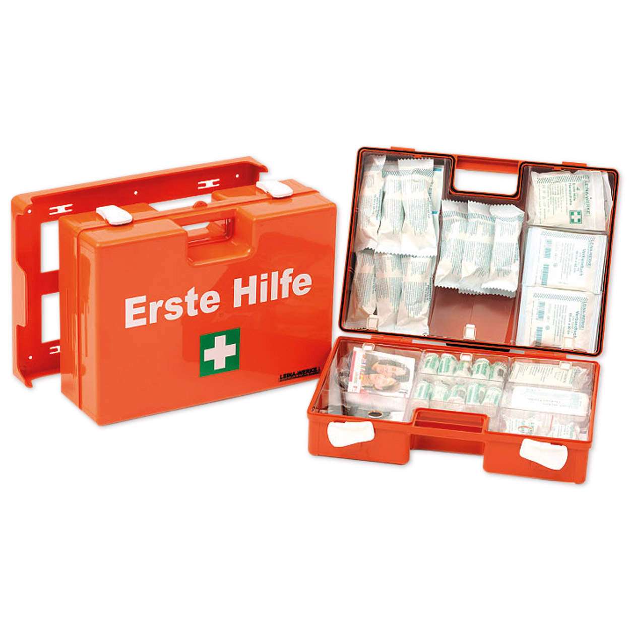 Erste Hilfe-Koffer - SAN, orange, mit Inhalt: DIN 13157