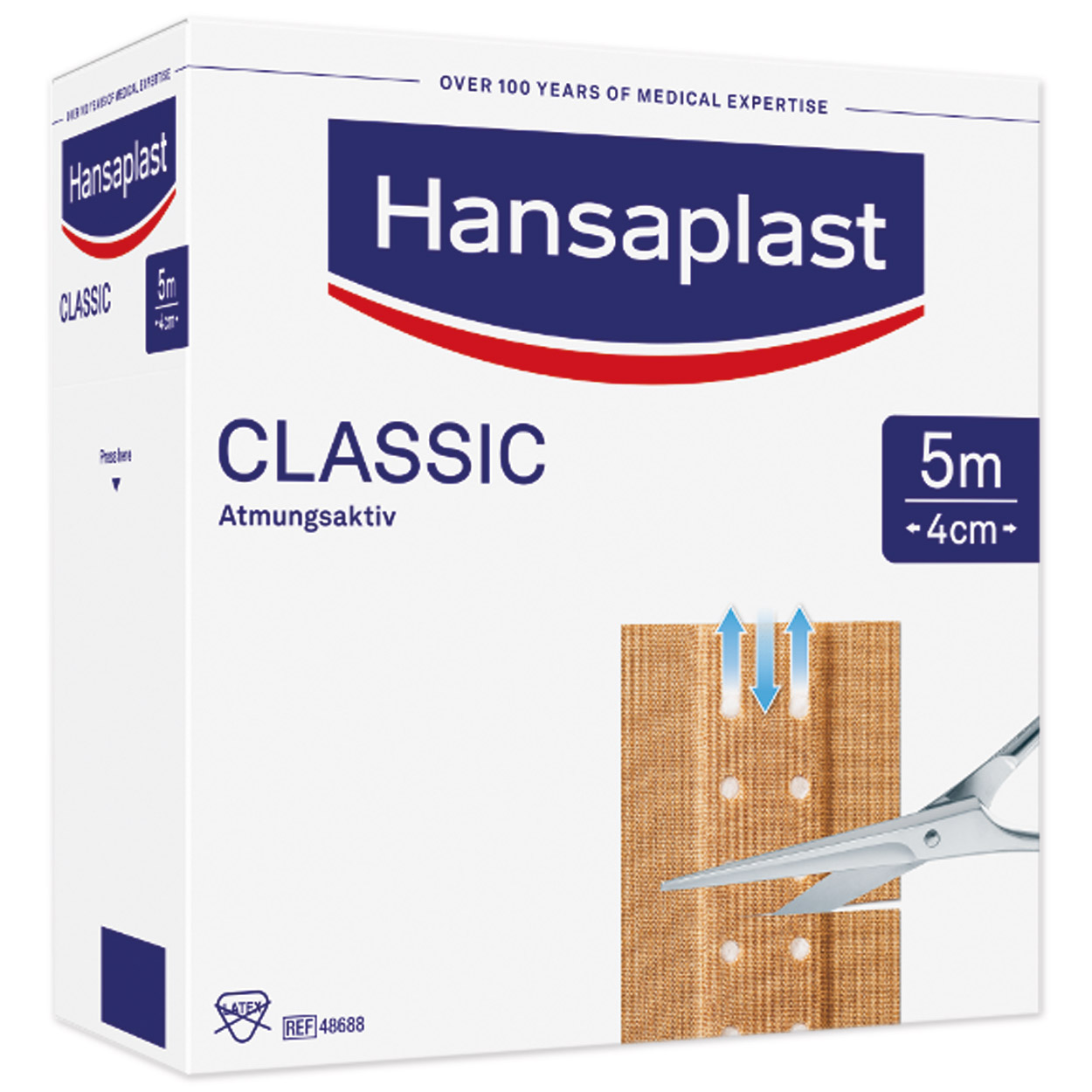 Hansaplast Classic Großpackung 5 m x 4 cm