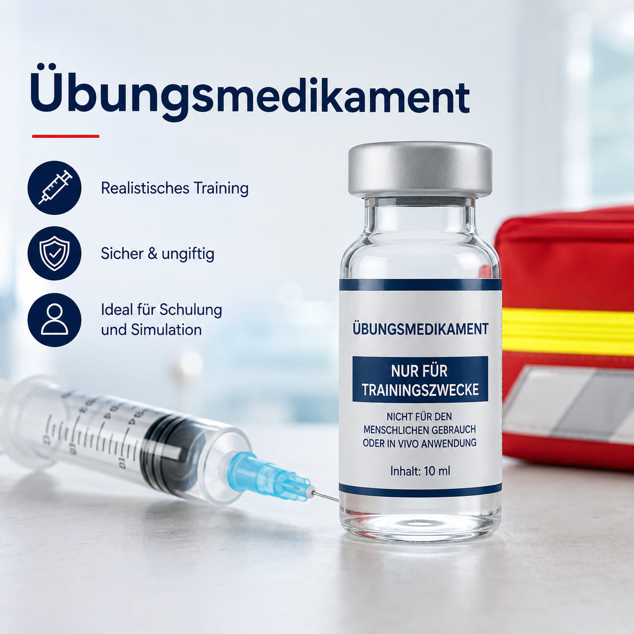 Übungsmedikament Haloperidol 5mg/ 1 ml-Etiketten für Brechampullen - Packung à 100 Stück