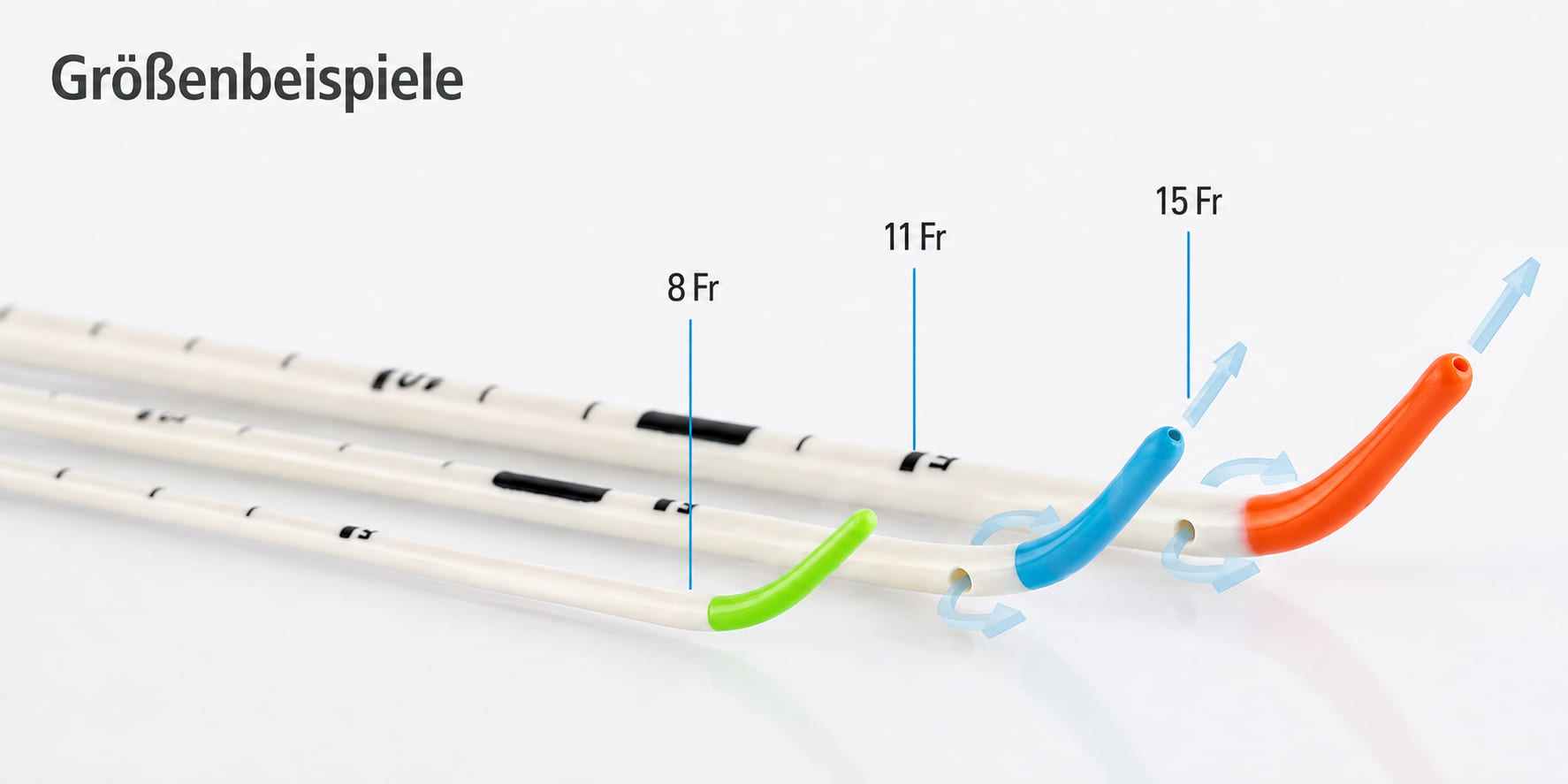 S-Guide Intubationshilfe mit O2-Konnektor CH 8