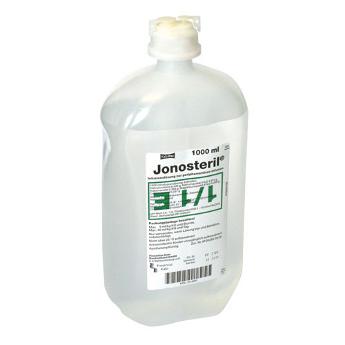 Jonosteril Infusionslösung 500 ml (Kunststoff) - Karton à 10 Stück