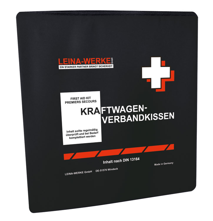 KFZ-Verbandkissen - Standard nach DIN 13164 in Folientasche