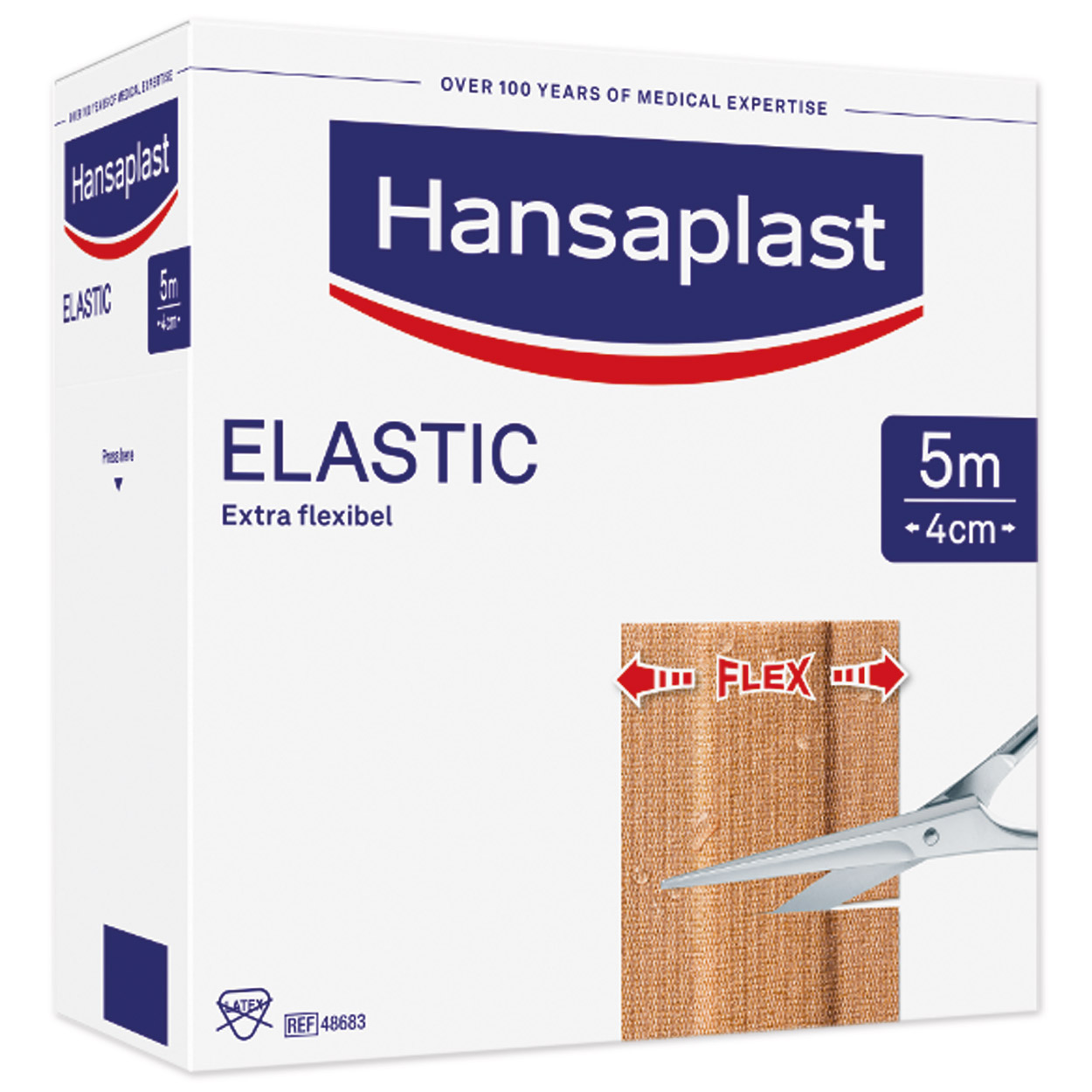Hansaplast Elastic Großpackung 5m x 4cm