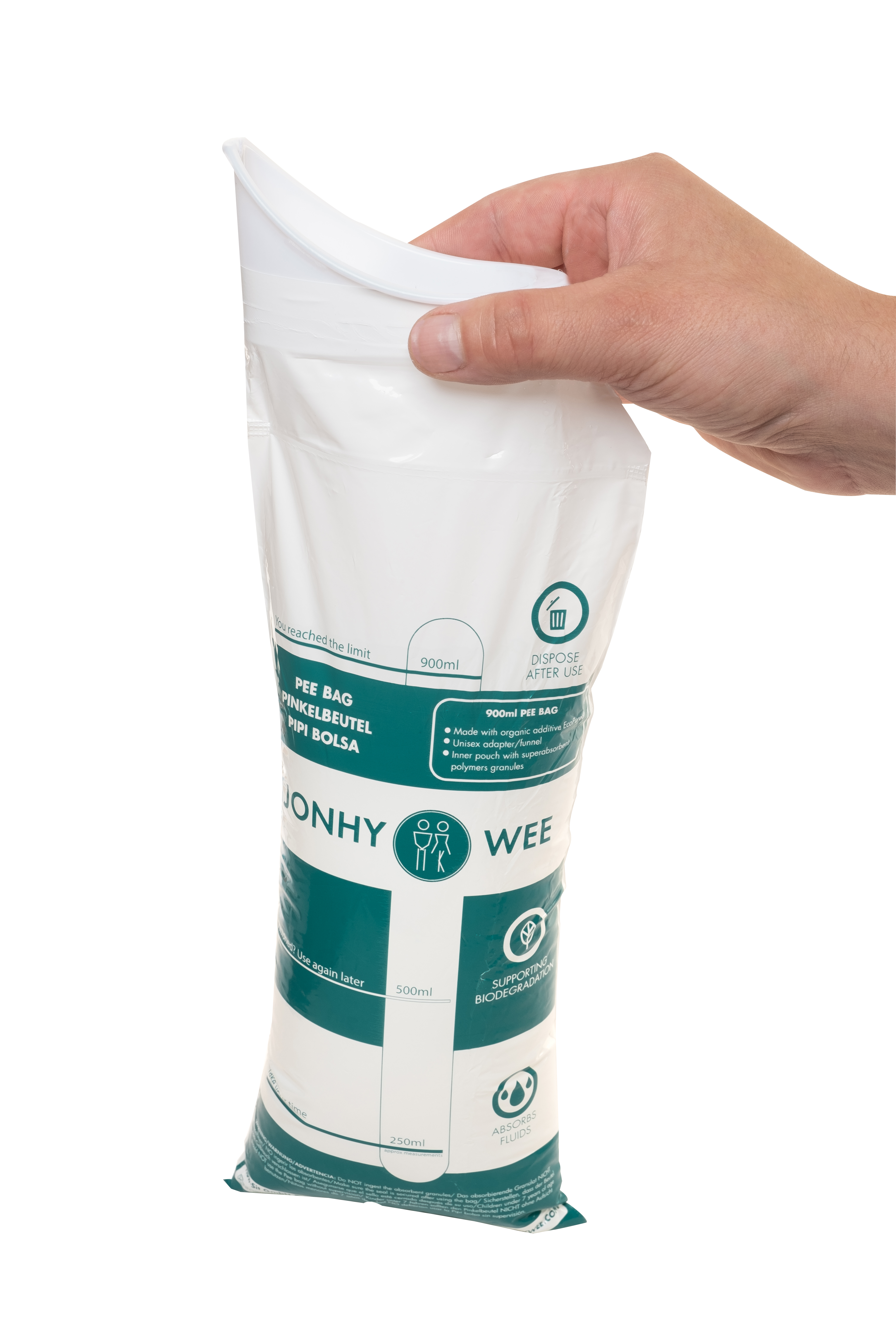 Jonhy Wee Unisex Pinkelbeutel, 900 ml, Packung à 3 Beutel Jonhy Wee Unisex Pinkelbeutel, 900 ml, Packung à 3 Beutel