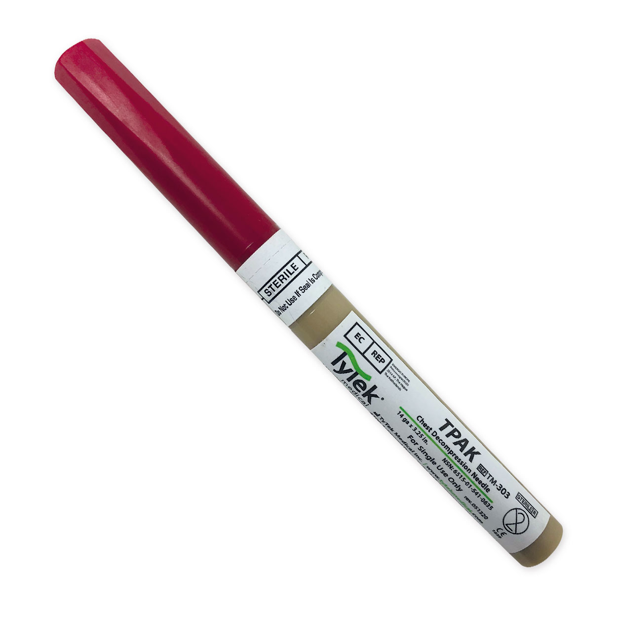 TyTek Pneumothorax-Entlastungsnadel TPAK, 14 G