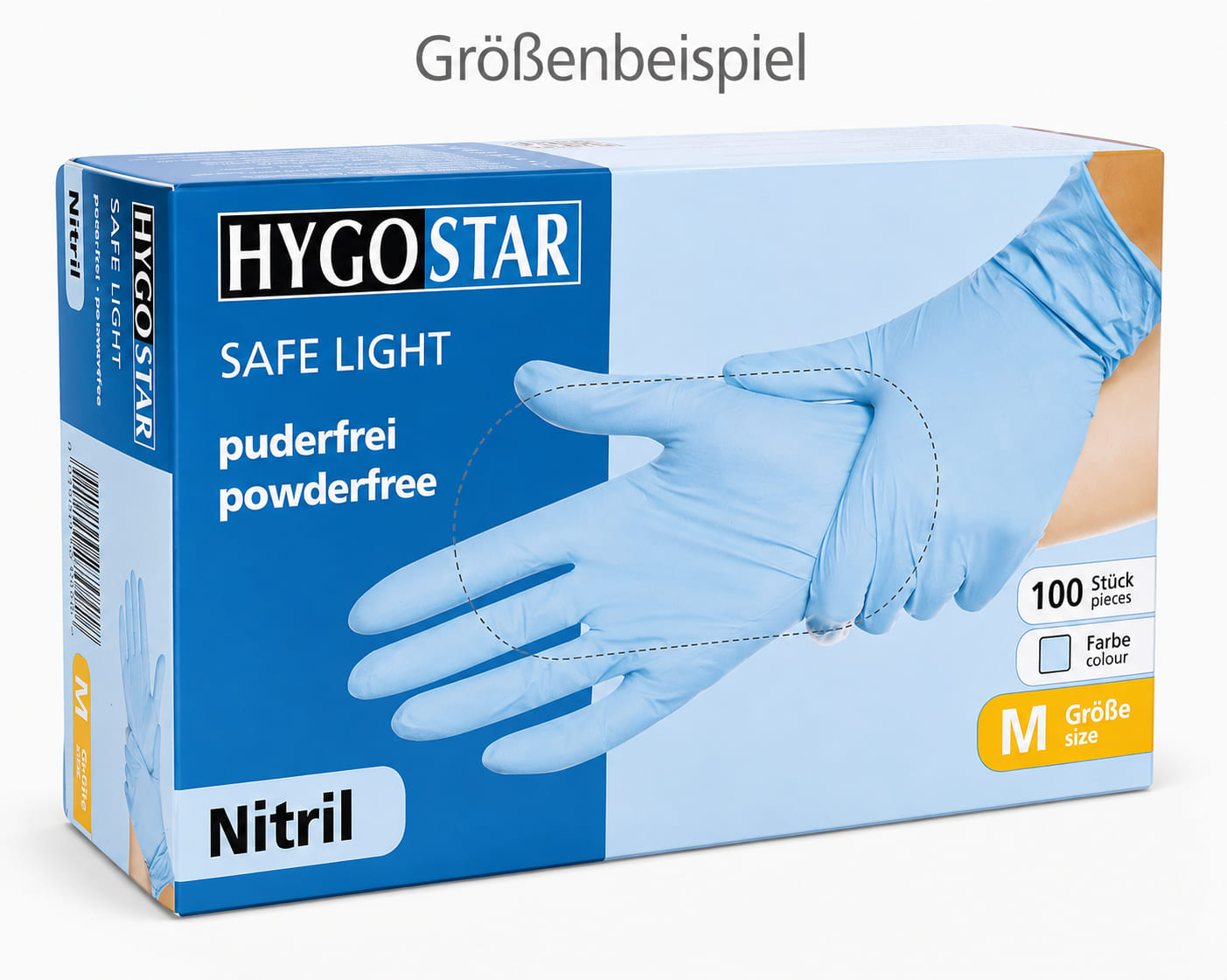 Nitrilhandschuhe Safe Light in blau - Packung à 100 Stück