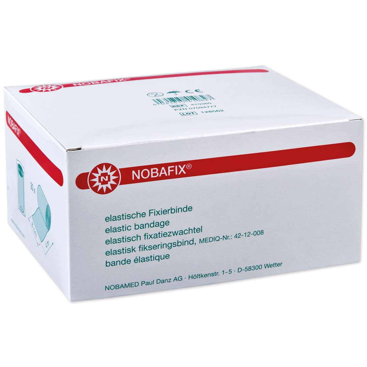 Fixierbinde NOBAFIX in Folie 4 cm x 4 m - Packung à 20 Stück