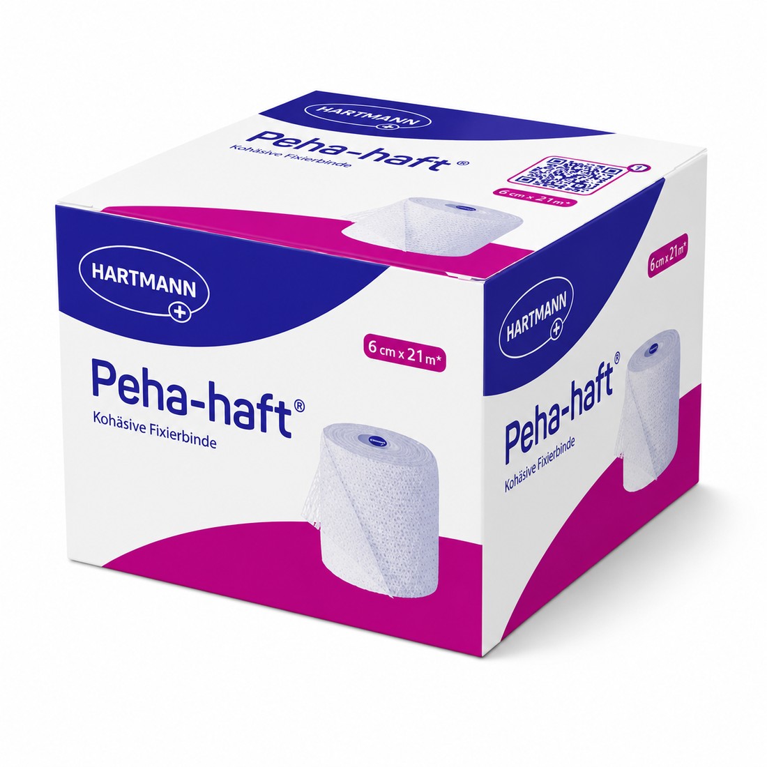 Peha-haft® 6 cm x 21 m, 1 Faltschachtel à 1 Rolle