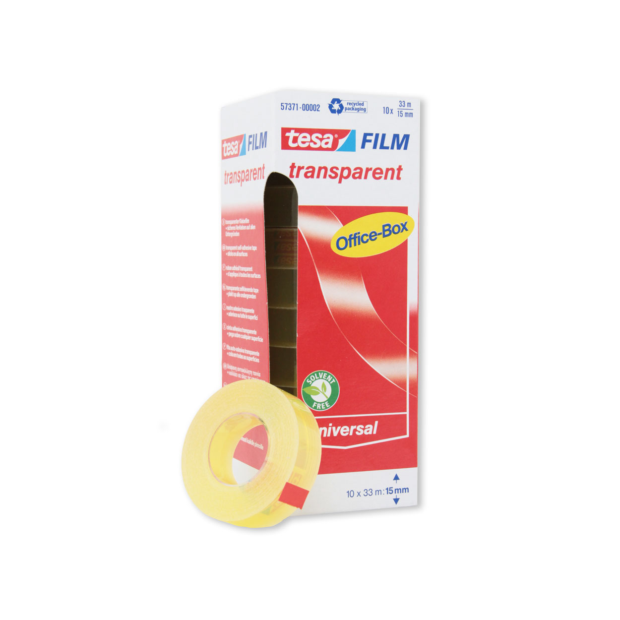 tesafilm® transparent Kleberollen, 10 Stück