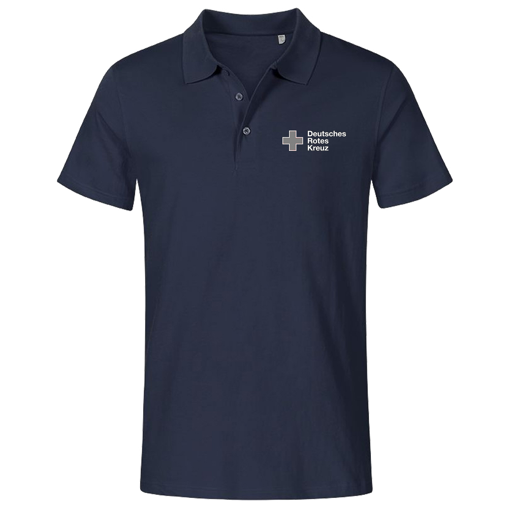 DRK Herren Poloshirt navy Logo Stick 100 % Baumwolle, 220 g/m²