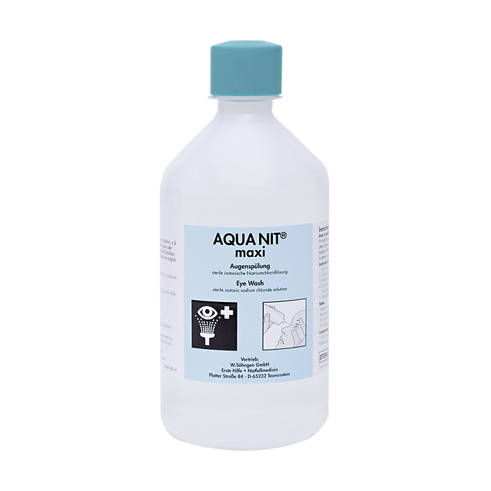 AQUA NIT® maxi Augenspüllösung mit 500 ml Sterillösung