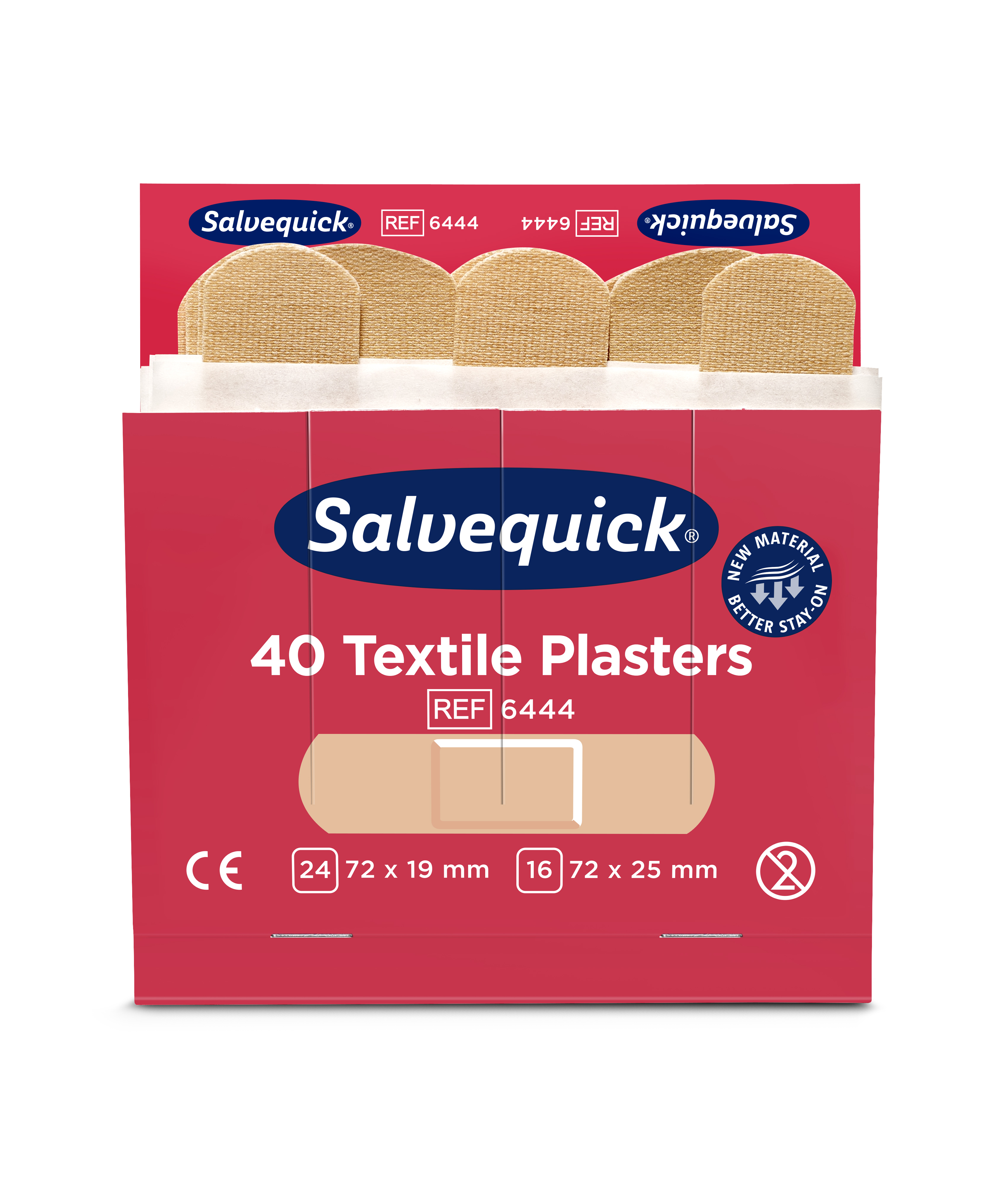 CEDERROTH Salvequick Textilpflaster - Packung à 6 x 40 Pflaster