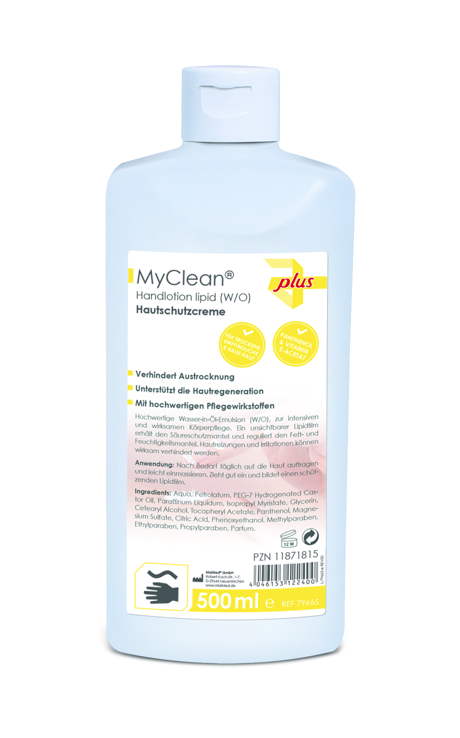 MyClean® Handlotion lipid (W/O) - 500 ml