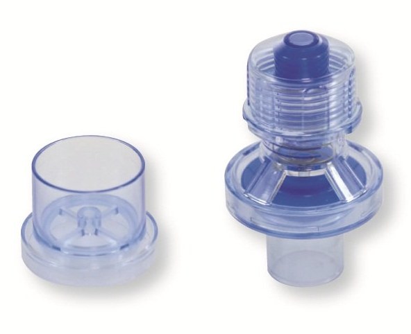 PEEP-Ventil mit Adapter in blau