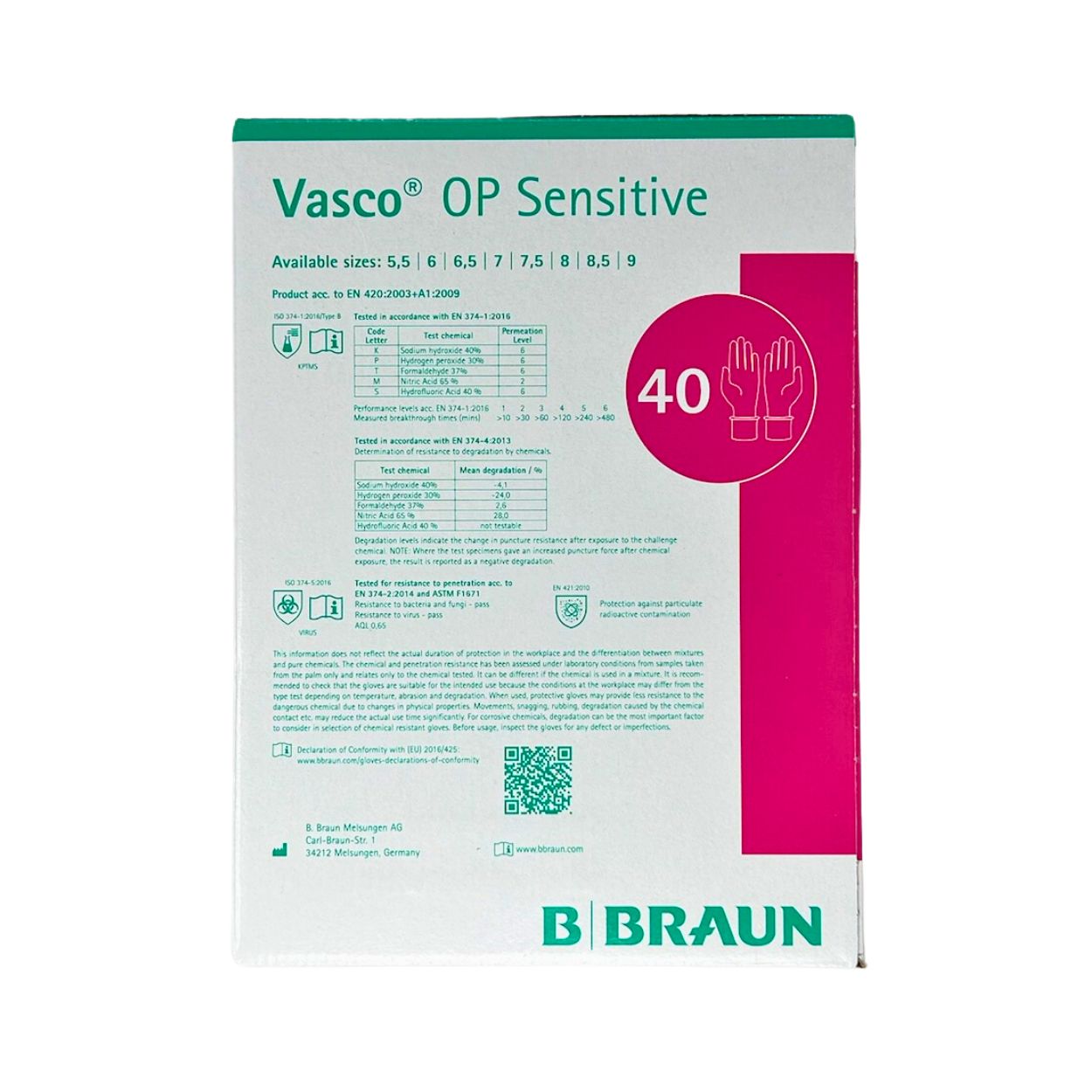 Vasco® OP Sensitive Latexhandschuhe, weiß, Gr. 7 - Packung à 40 Paar Vasco® OP Sensitive Latexhandschuhe, weiß, Gr. 7 - Packung à 40 Paar
