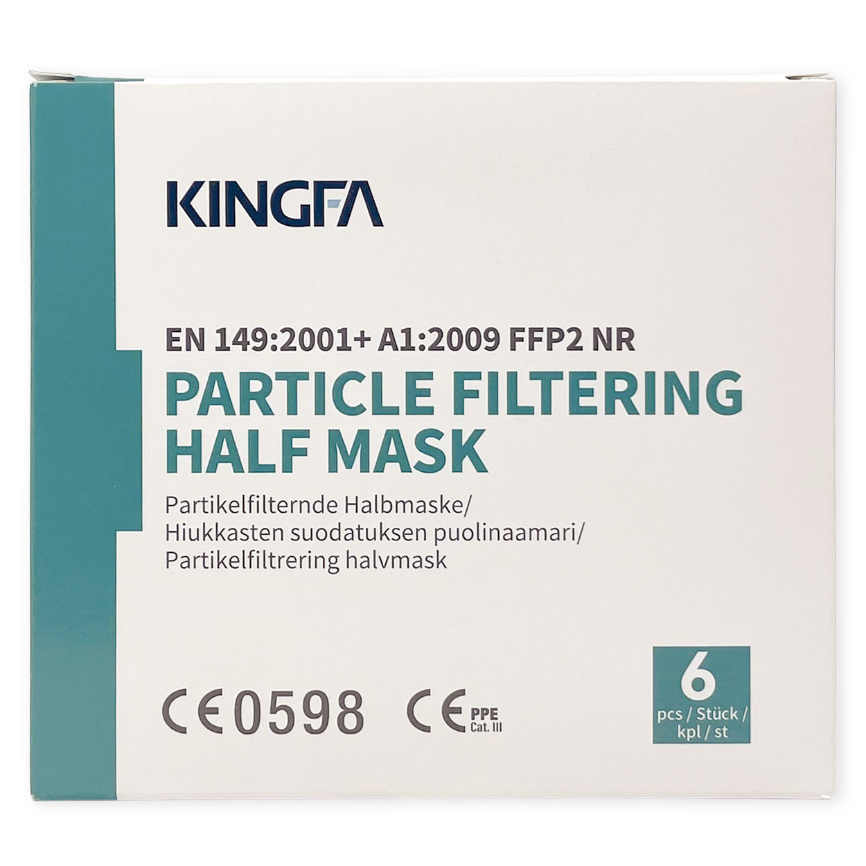 FFP2 Atemschutzmaske KINGFA - Packung à 6 Stück