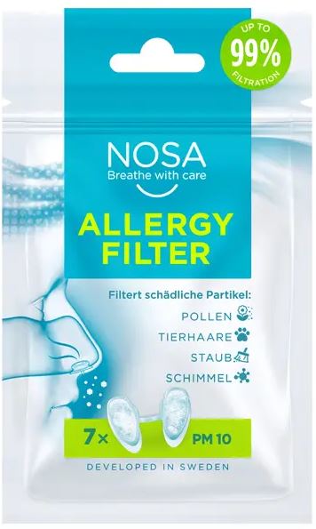 NOSA Nasenfilter Allergy - Packung à 7 Stück