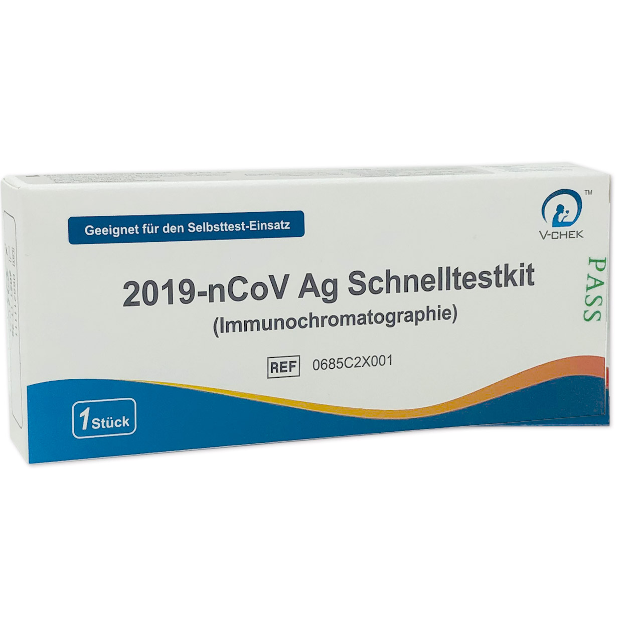 V-Check Nasen-Abstrich-Test für Laien - Corona Antigen-Schnelltest - Einzelpackung V-Check Nasen-Abstrich-Test für Laien - Corona Antigen-Schnelltest - Einzelpackung