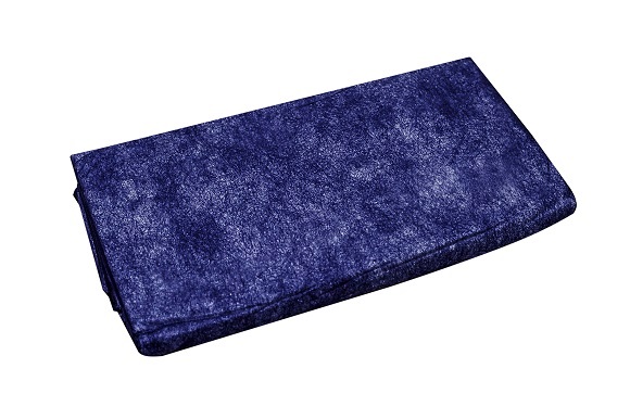 Einmaldecken 190 x 110 cm, 250 g in blau, Karton à 72 Stück