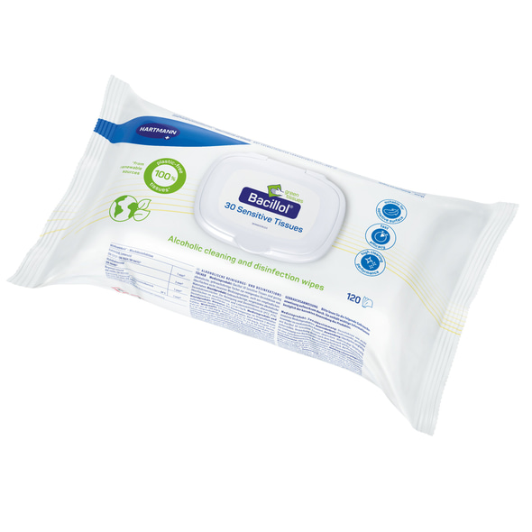 Bacillol 30 Sensitive Green Tissues - Flowpack 120 Tücher Bacillol 30 Sensitive Green Tissues - Flowpack 120 Tücher
