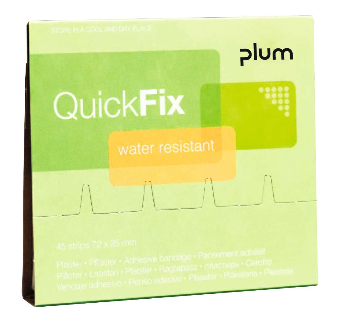 Water Resistant Refill mit 45 Pflastern für Pflasterspender QuickFix